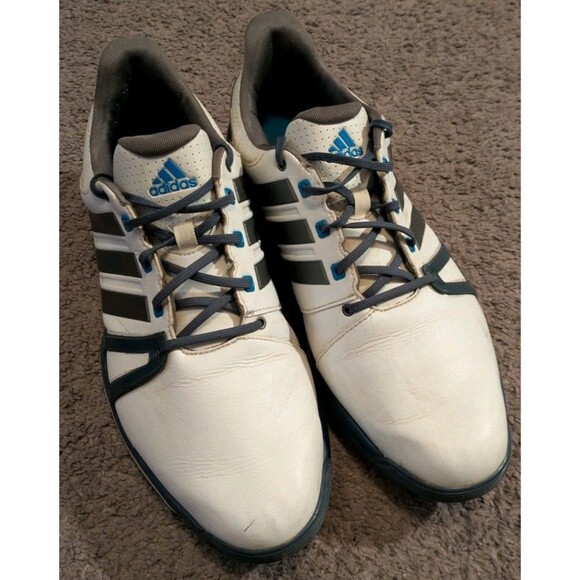 adidas Other - Adidas Adipower Boost 2 White Blue Golf Shoes Q44665 Men's 12